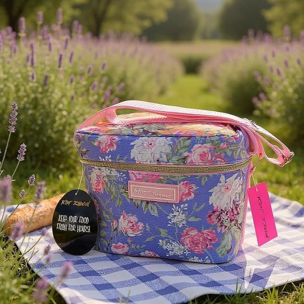 NWT Betsey Johnson Floral Insulated 6 Pack Lunch Cooler Bag Cottagecore
